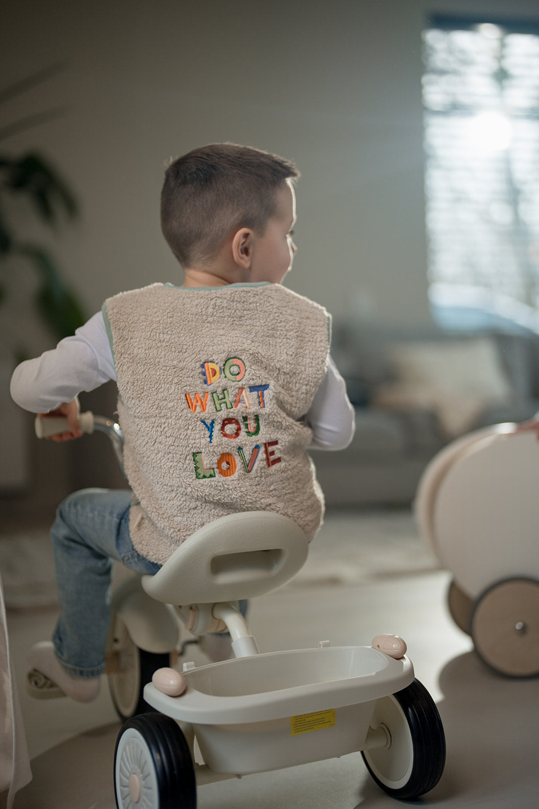 Do What You Love pluche vest