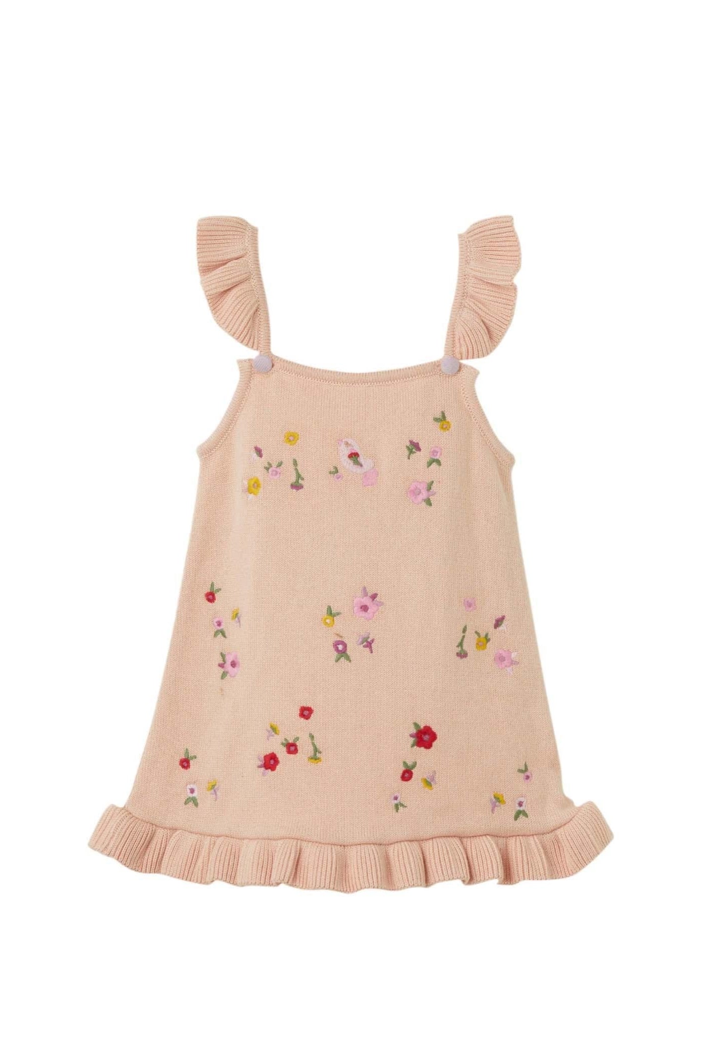 Gebreide roze jurkje