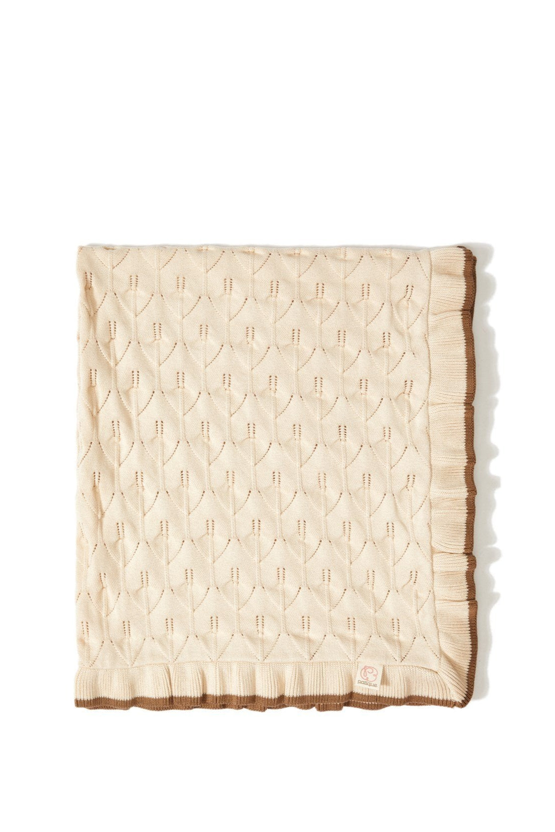 Crochet deken beige