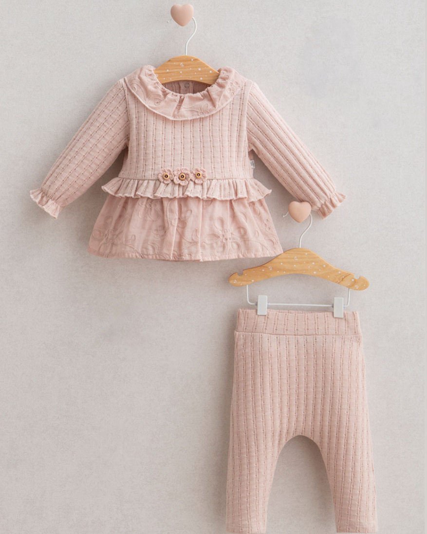 Set met elegante kraag