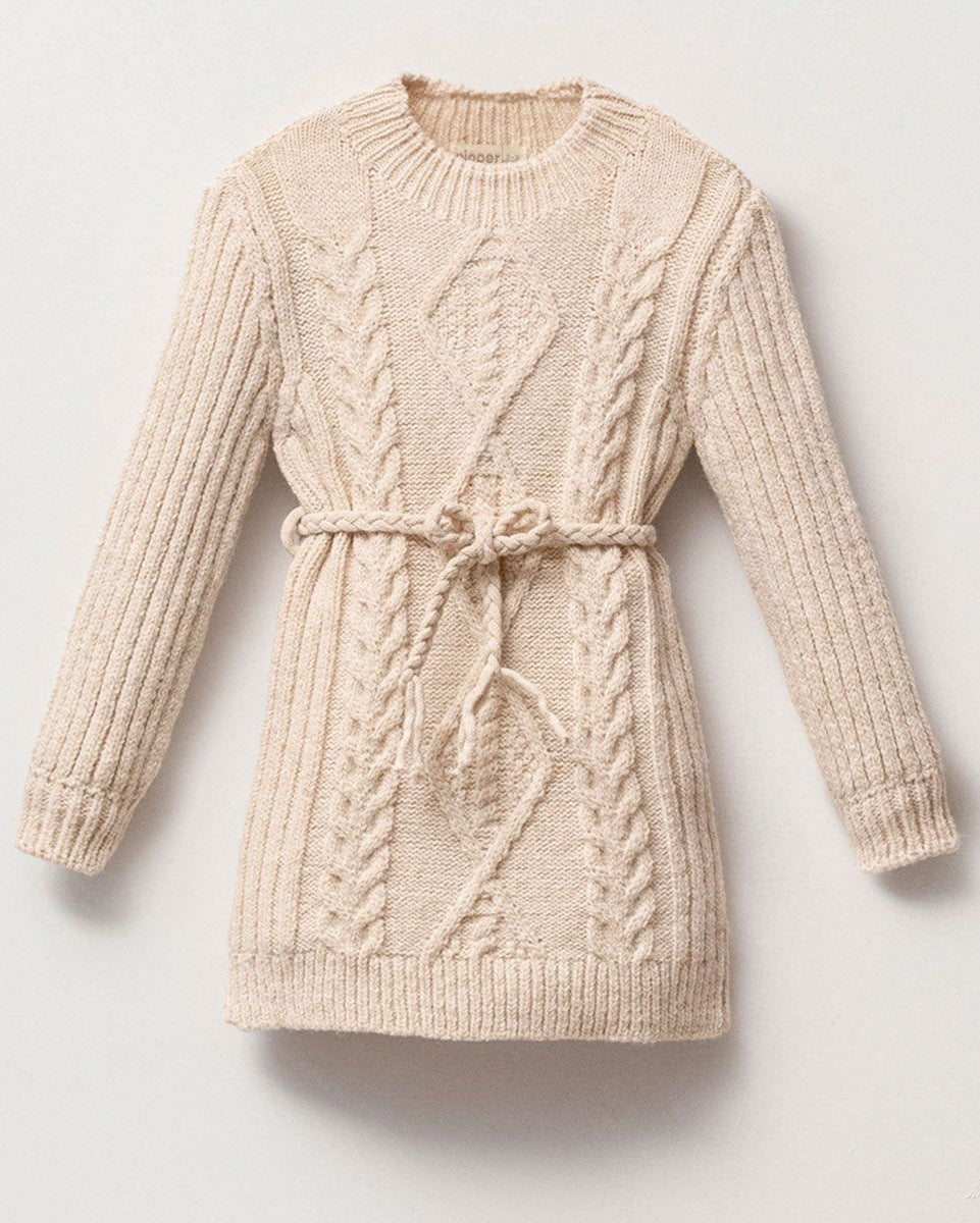 Jurk met decoratieve gesp