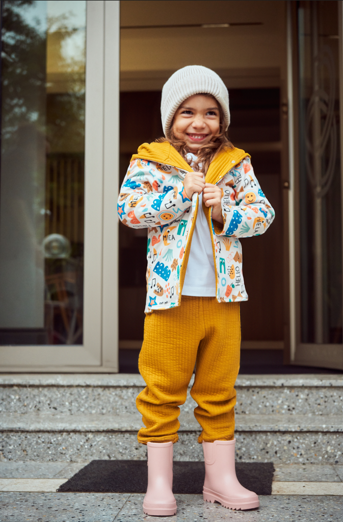 Happy Doodles dubbelzijdig jas