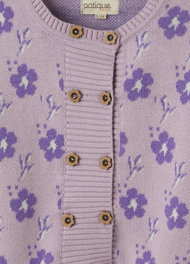 Gebreide Lila outfit