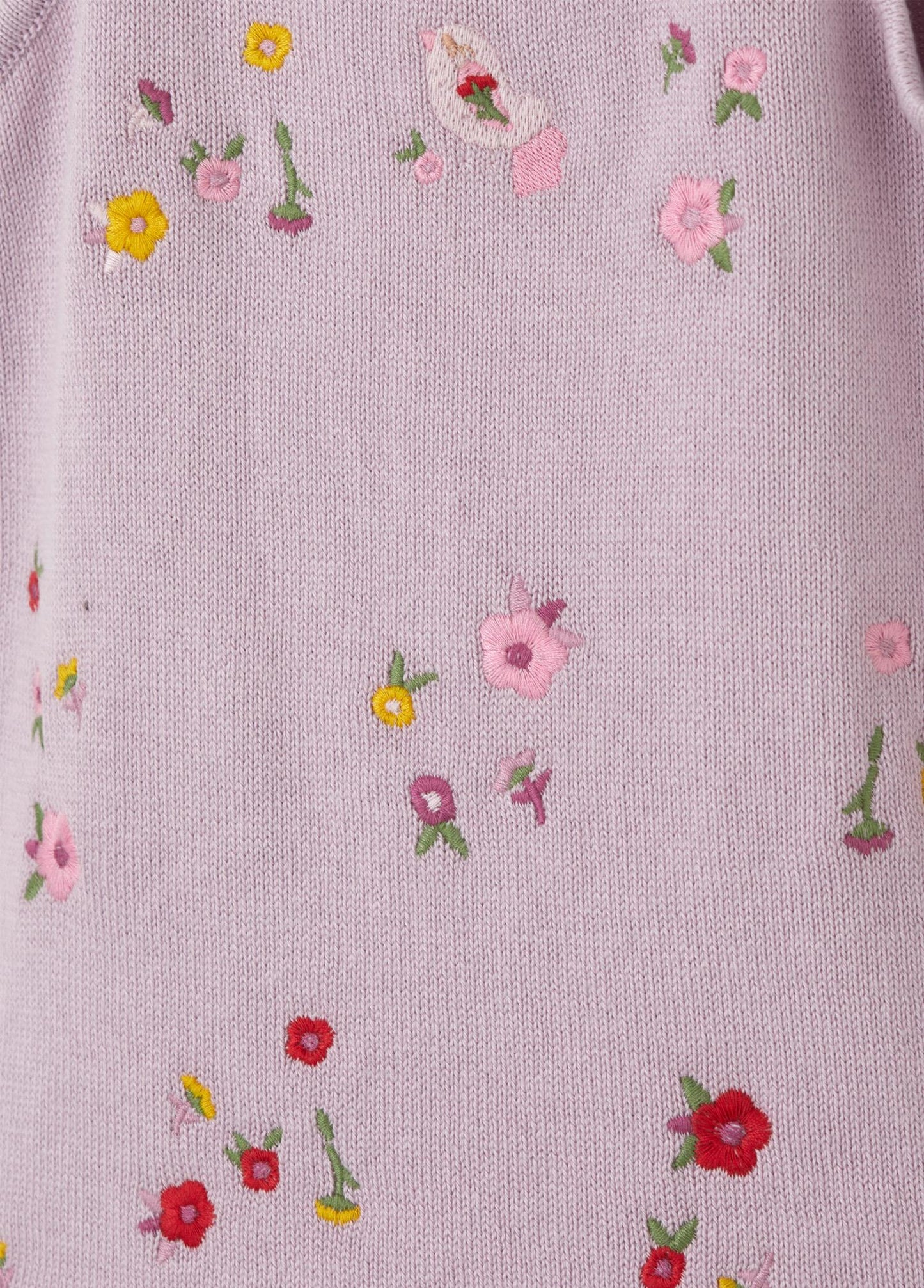 Gebreide lila jurkje