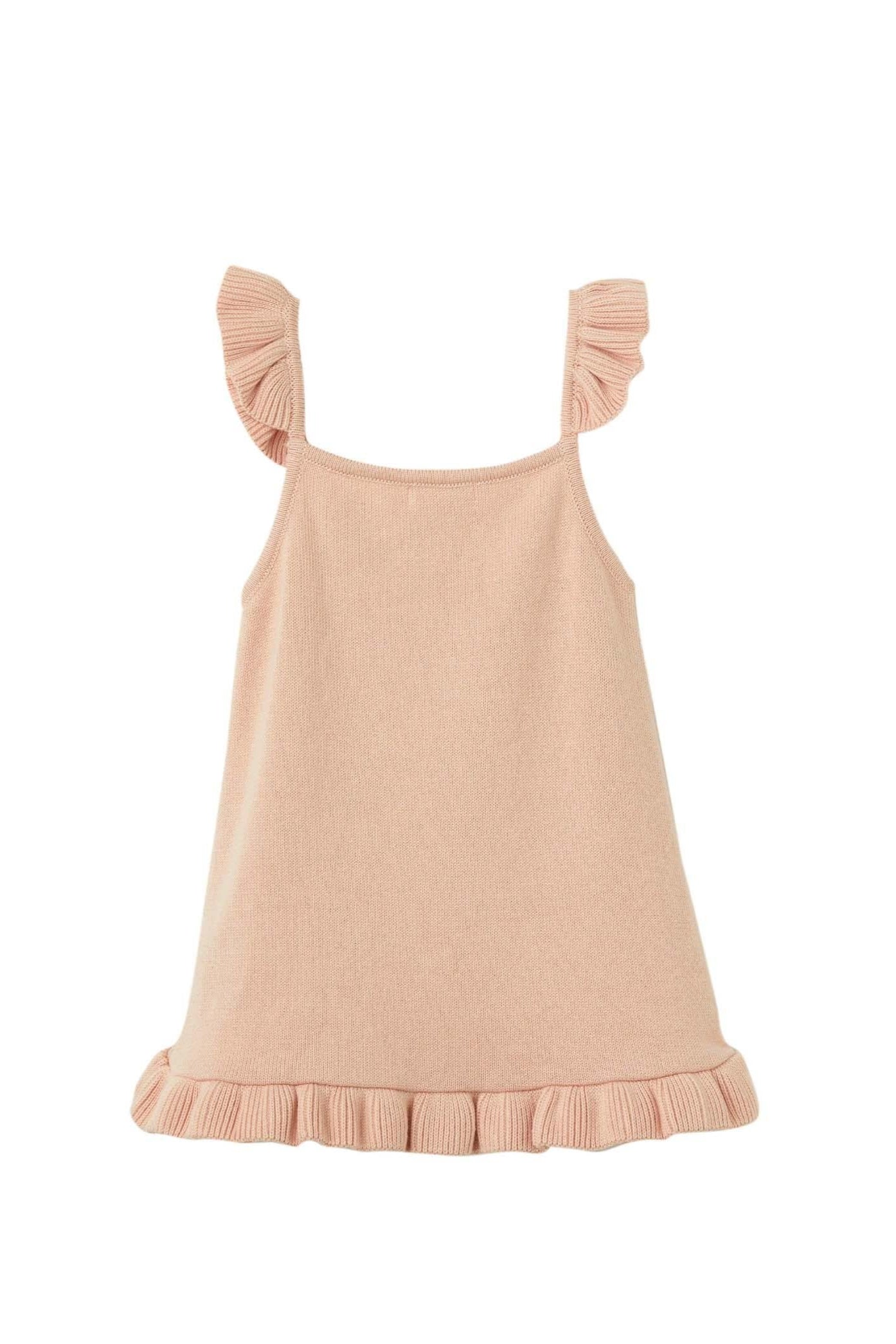 Gebreide roze jurkje